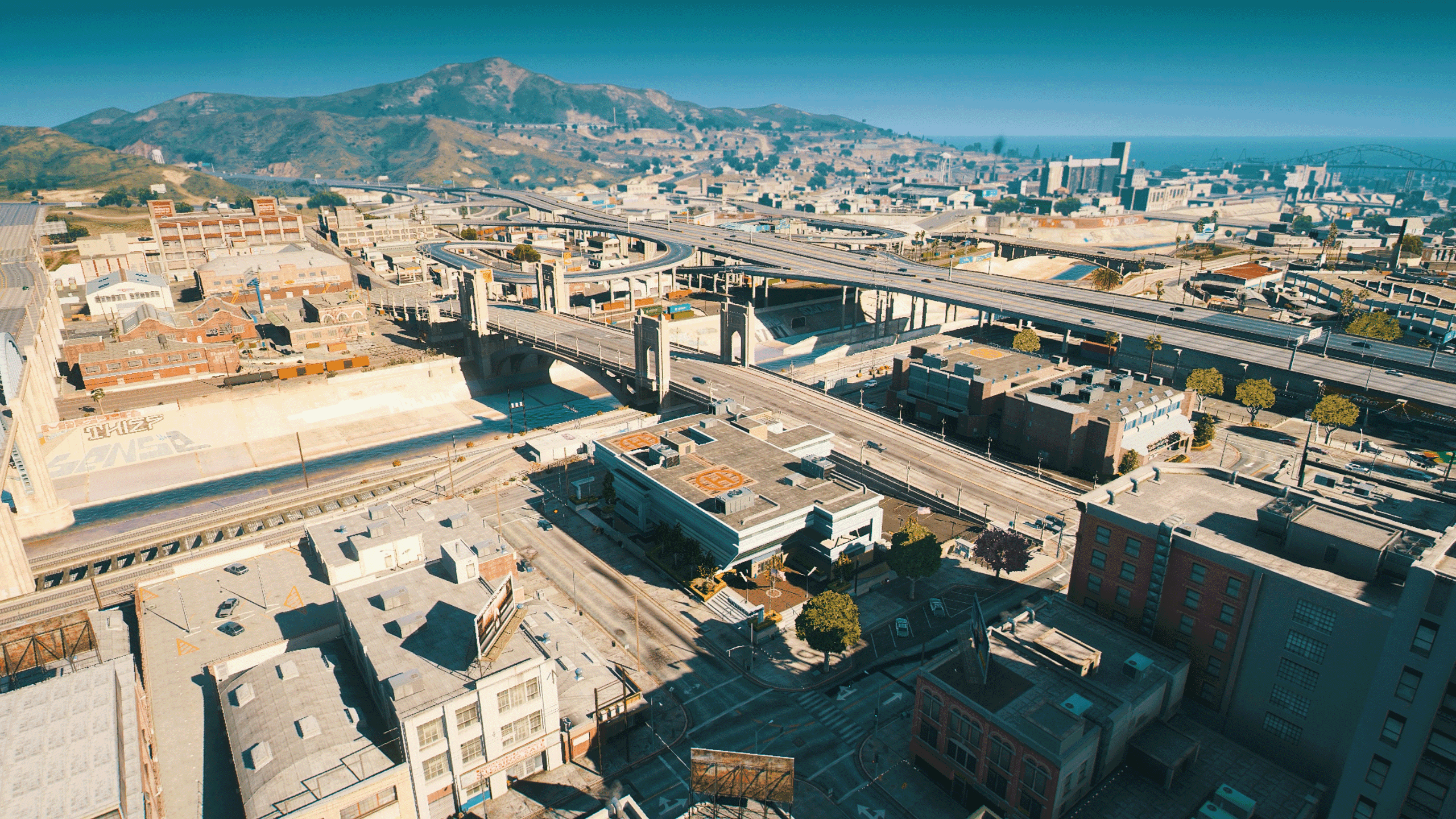 Mission Row Police Department MLO high angle view